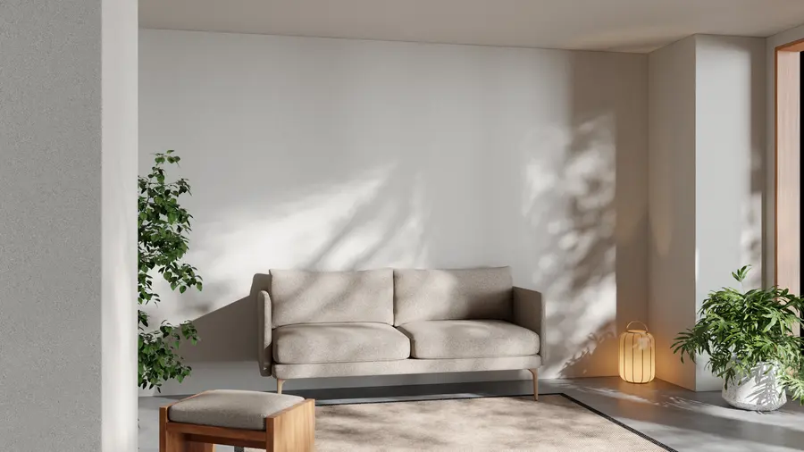 Jasny, zaaranżowany salon przygotowany do sprzedaży